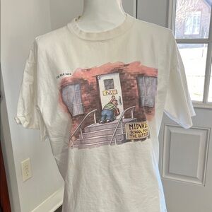 Midvale School for the Gifted Graphic Tee - White. Far Side vintage tee